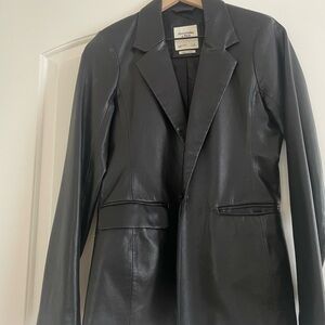 Abercrombie & Fitch Vegan Leather blazer jacket. Size S